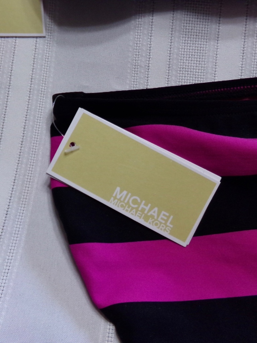 NWT Michael Michael Kors 660 Cerise Sport, Stripped 2PC Bikini Size XS - Picture 10 of 13